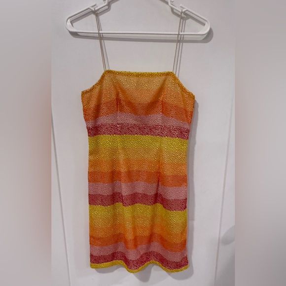 Show Me Your MuMu Dresses & Skirts - Show me your Mumu Mini Rainbow Dress
